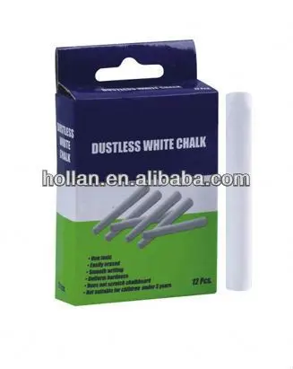 hot selling 12pcs white Dustless Chalk