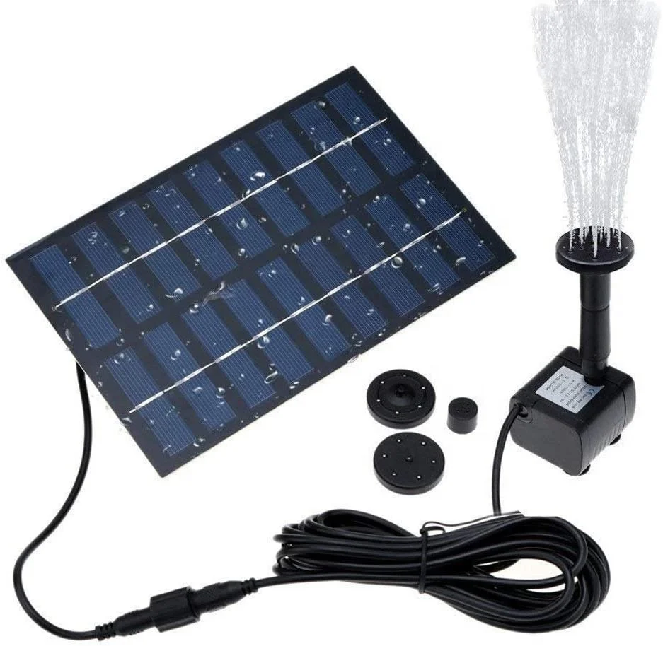 BSV 1.8W Solar Fountain  Water Pump for Garden Outdoor for Small Pond Garden Decoration and Oxygen Generate