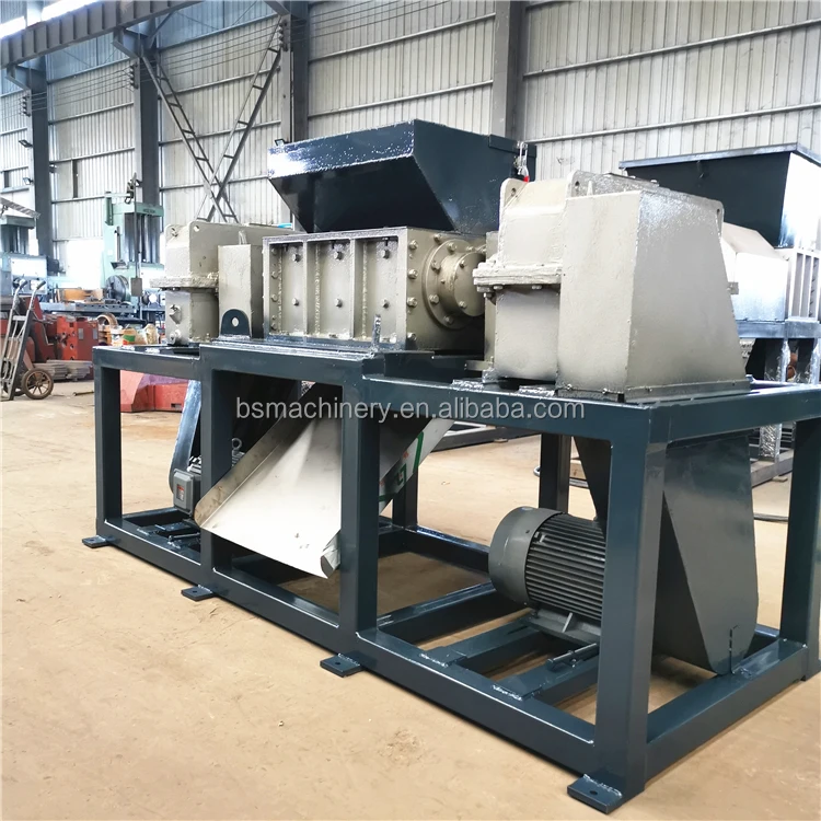 China Famous Brand Scrap Metal Cutting Crushing Electric Scrap Steel Shredder Double Shaft Shredder Machine