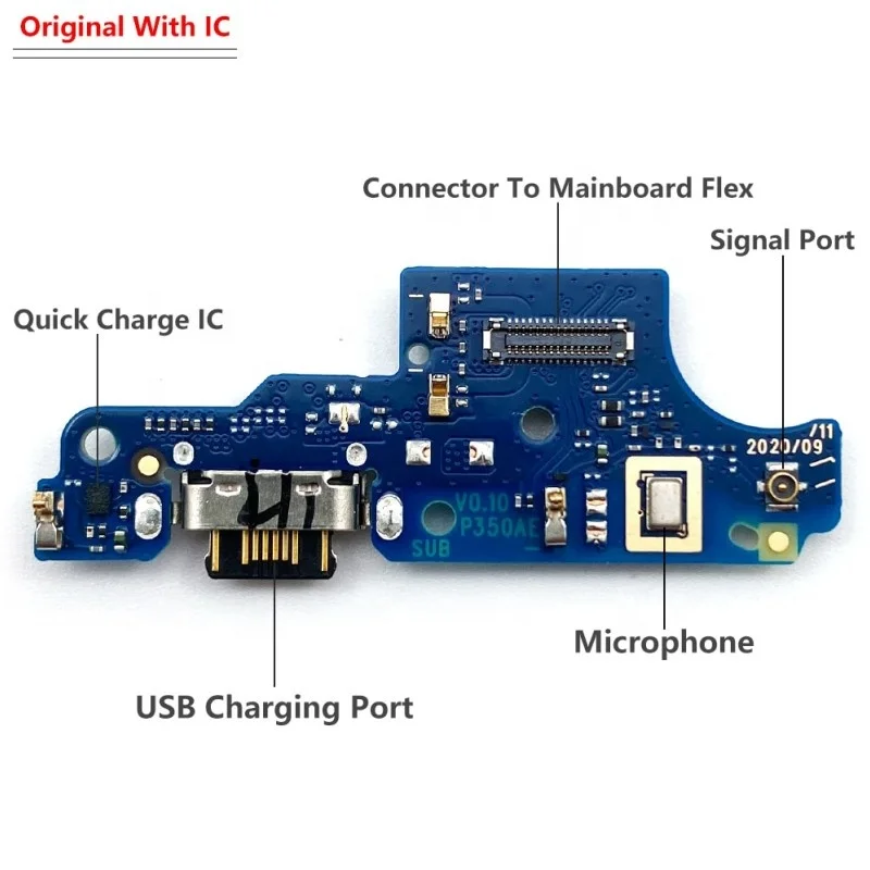 Charger Port Jack Dock Connector Flex Cable For Motorola E4 E5 E6 E7 Plus Play Power G30 G50 5G G8 G9 Plus G22 G51
