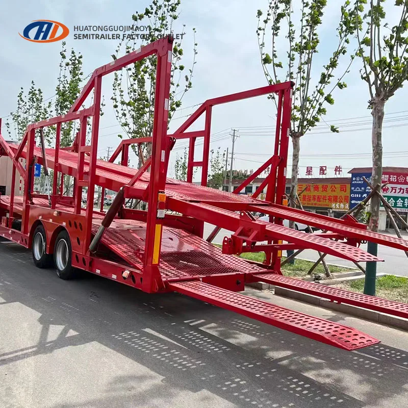 Multi Axles Double Floor Truck Double Deck Hauler Vehicle Carrier Trailer Car Carrier Semi Trailer
