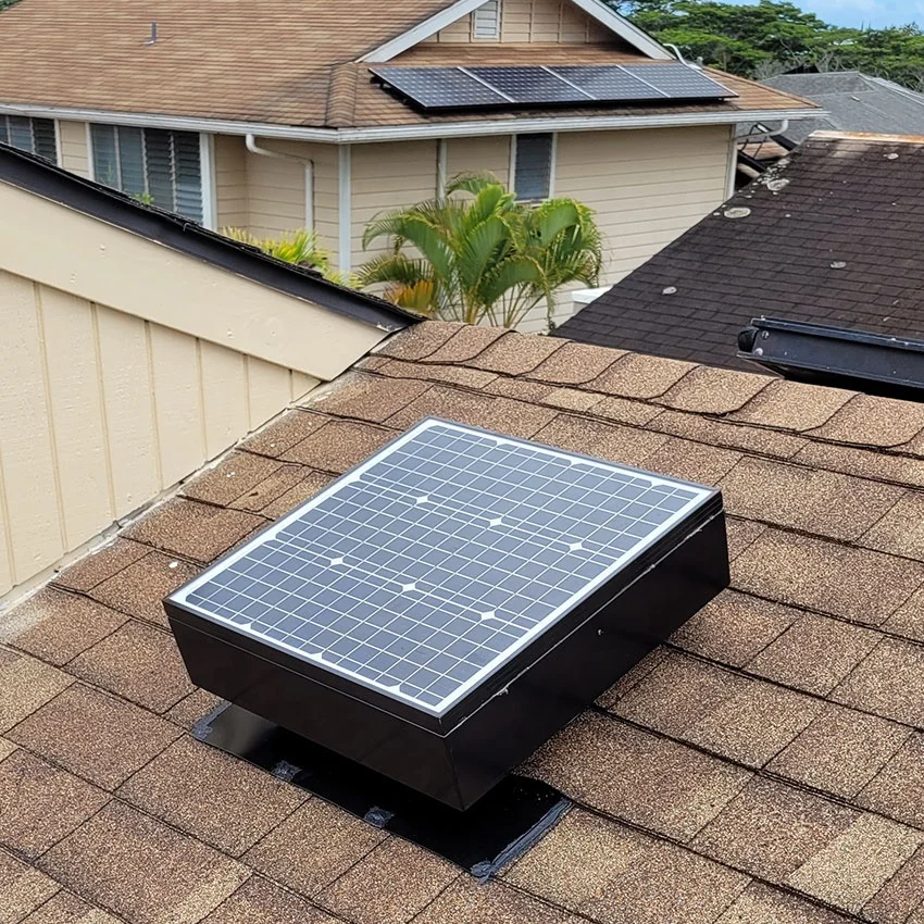 25W New Solar Attic Exhaust Fan For Residential Greenhouse Poultry Farm Ventilation Fan