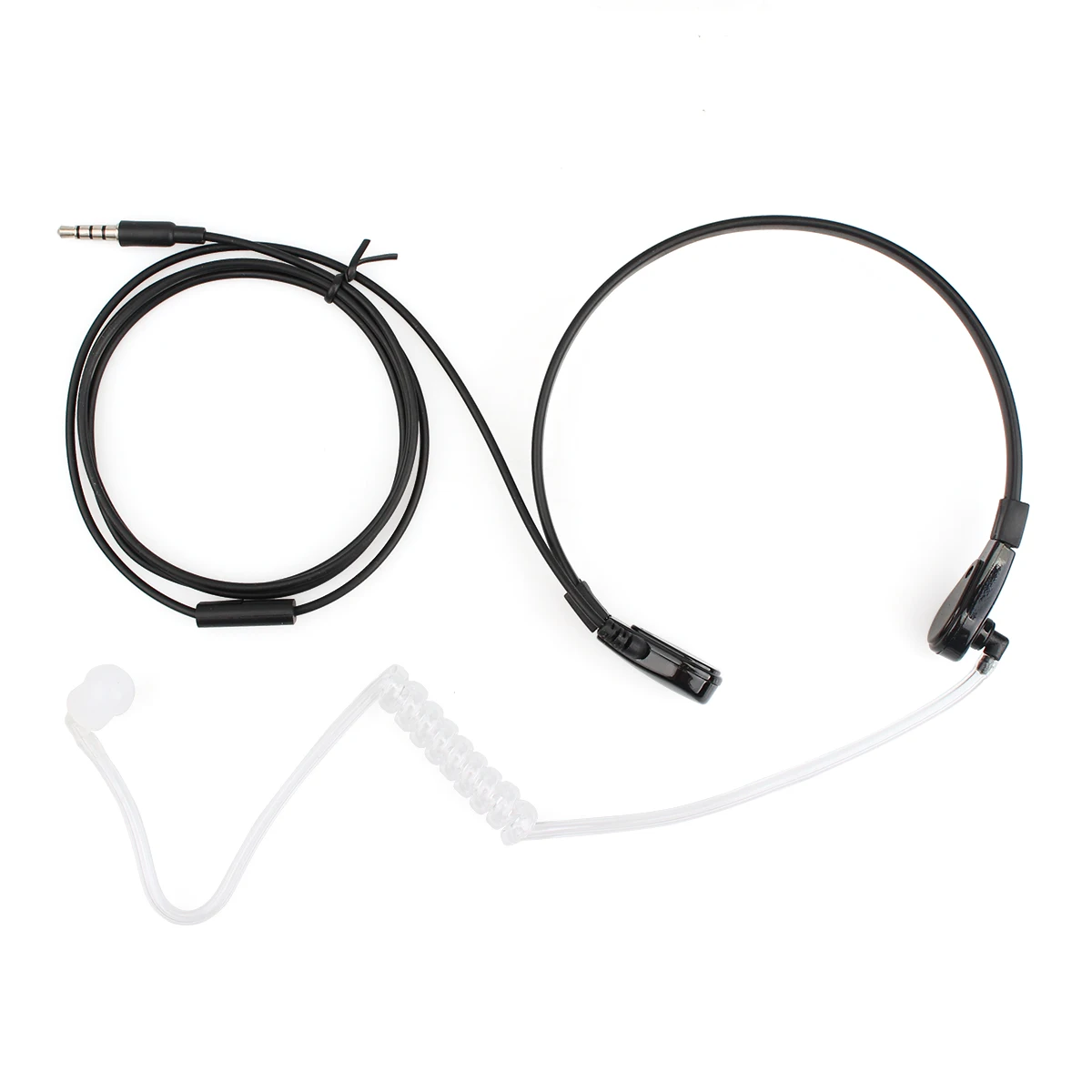 1 Pin 3.5mm Throat MIC Earpiece Covert Air Tube Earpiece For Phones