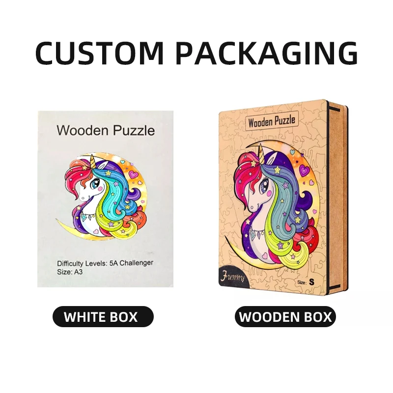 Adult 3d Wood Puzzle for Adult Wood Unique Design Jigsaw Puzzle Wooden Decor Toy White Box Ce Unisex Educational Toy 101~500