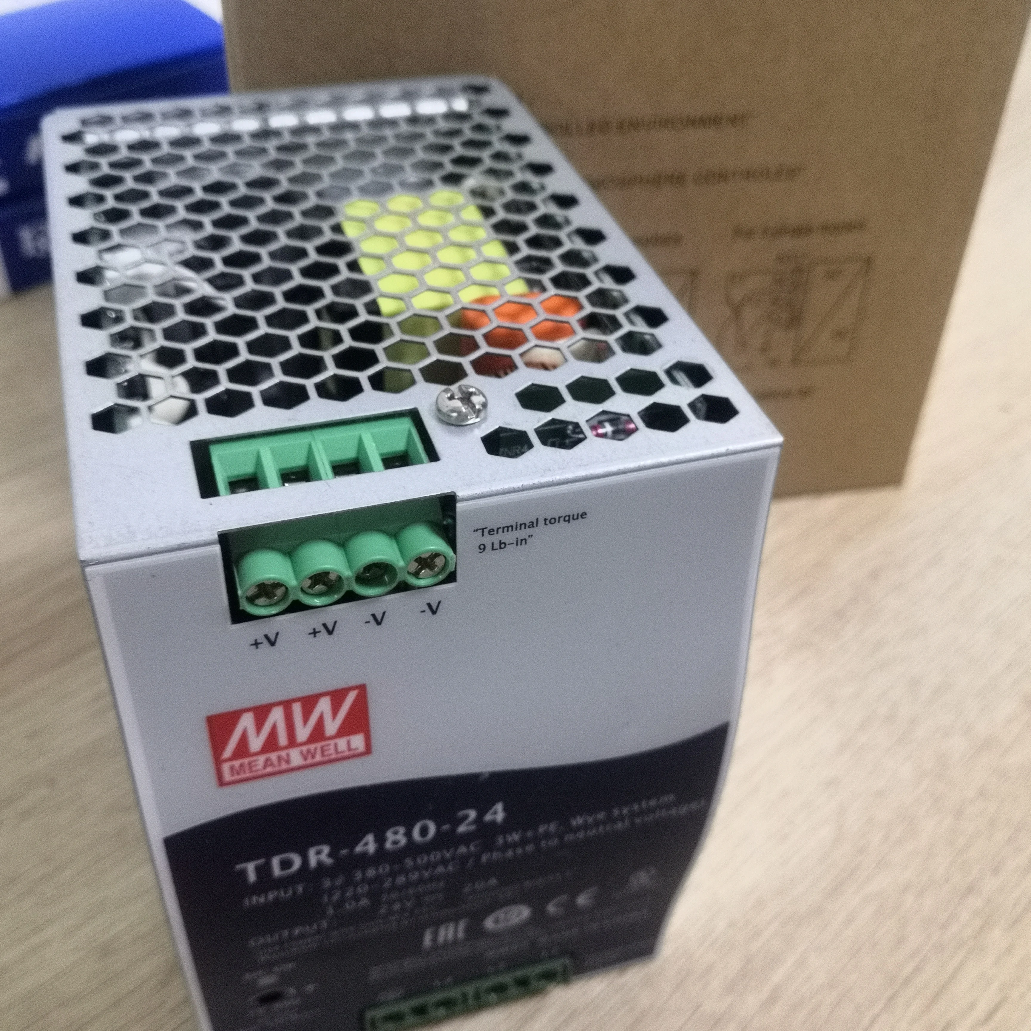 Источник питания MEANWELL TDR-480-24 24 В 20А, блок питания Din Rail с PFC