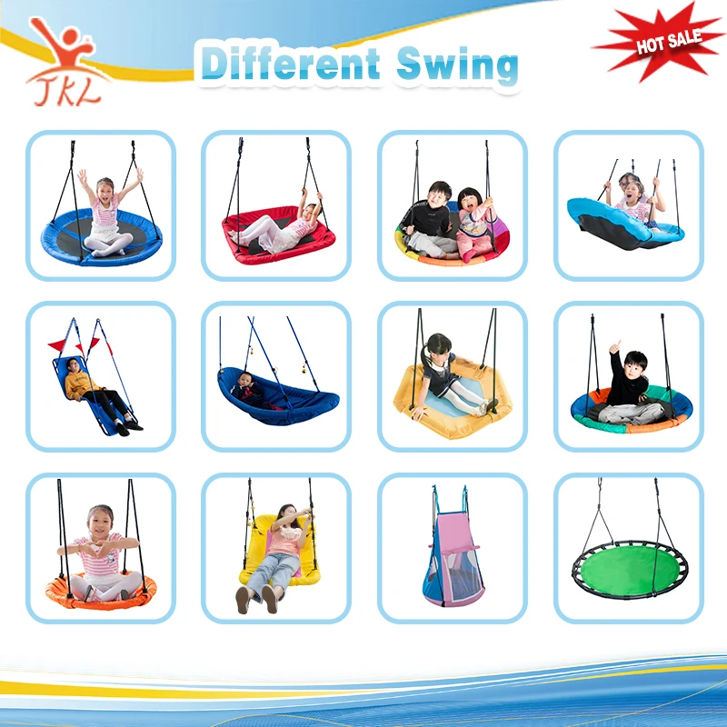 Blue and green nest swing the factory produces a variety of outdoor swing chairs seat in playground