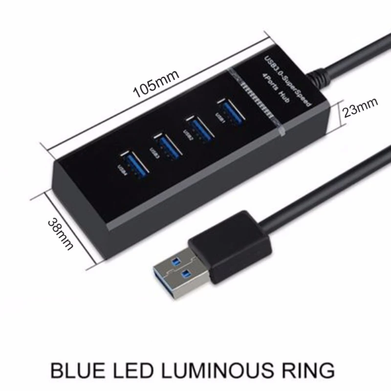 usb c hub 3.0 4 port multi splitter adapter Multi-function 4 in 1 Usb C Hub Docking Station  with USB cable For Desktop PC