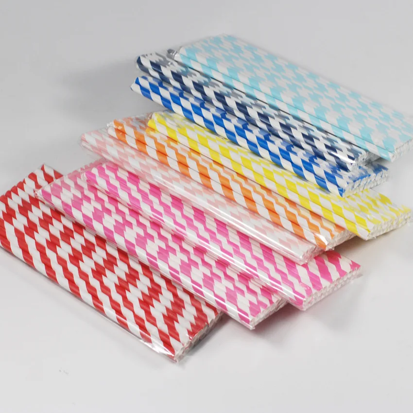 Custom Printed packing rice straws High Quality Colorful Disposable Paper Straw Cheap edible drinking Straws