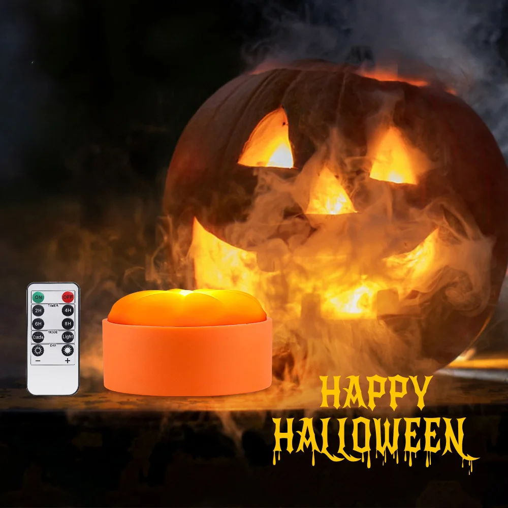 Halloween Easter Pumpkin Glowing Night Light Battery Operate LED Candle for Party Decoration
