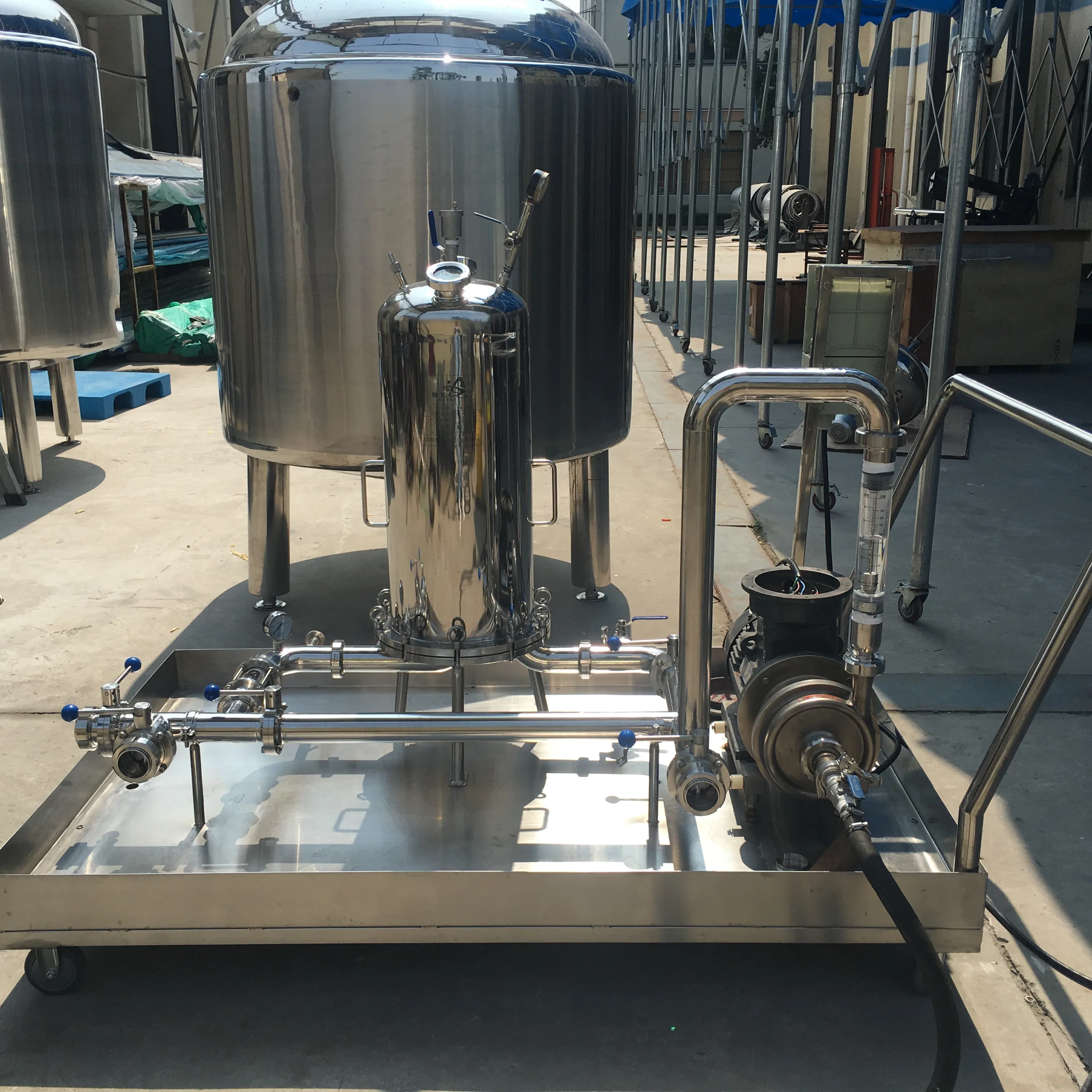 Energy Drinks Mixing Heating Tank With Emulsifier