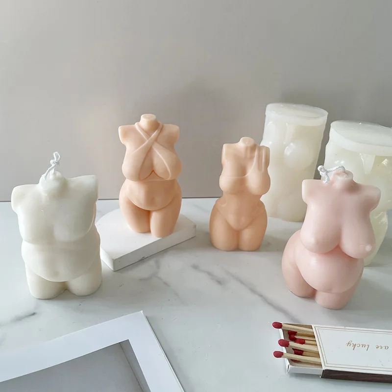Оптовая продажа, силиконовые формы для женских фигур, 3D формы для изготовления свечей, мыла из эпоксидной смолы, декоративные формы для украшения