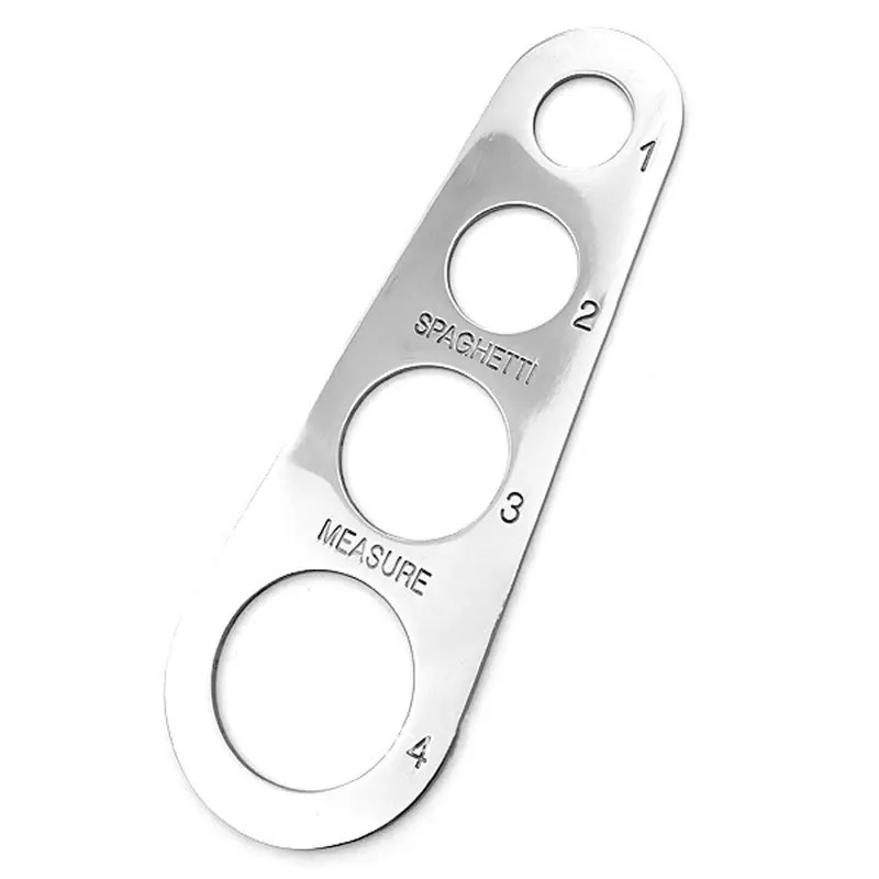 4 Serving Portion Stainless Steel Spaghetti Measure Cooking Tool Pasta Ruler Kitchen Pasta Measuring Tool