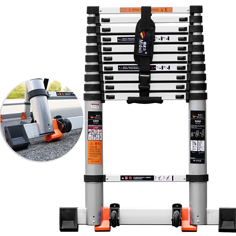 Высокое качество и легко двигаться алюминиевый сплав телескопическая лестница