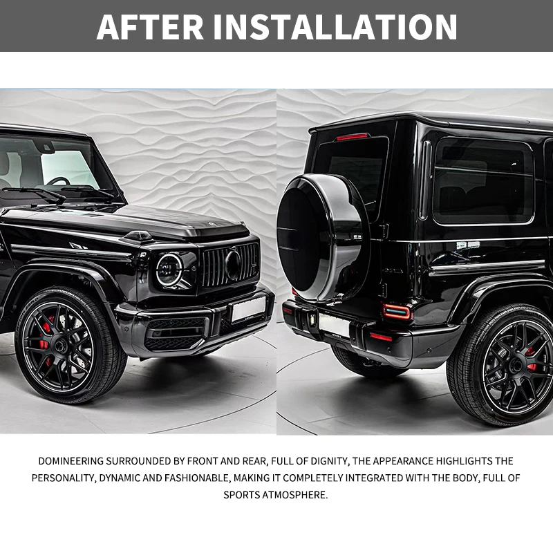 Hot sale bodykit For Benz W463 G500 G350 G55 change to G63 20 latest style with front and rear bumper assembly and headlamp