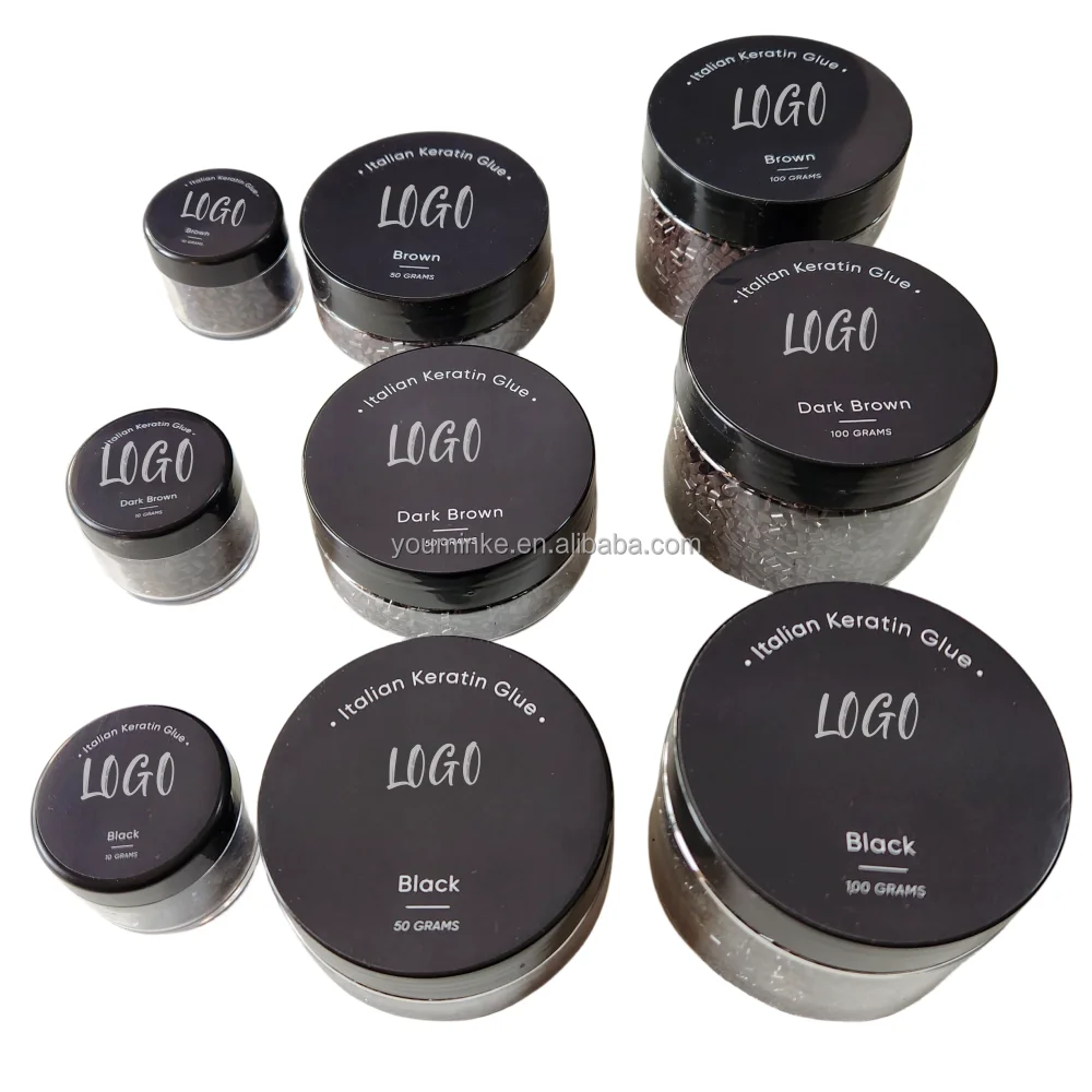 Keratin hair bonding glue 100% italian keratin glue grain for Keratin hair extension