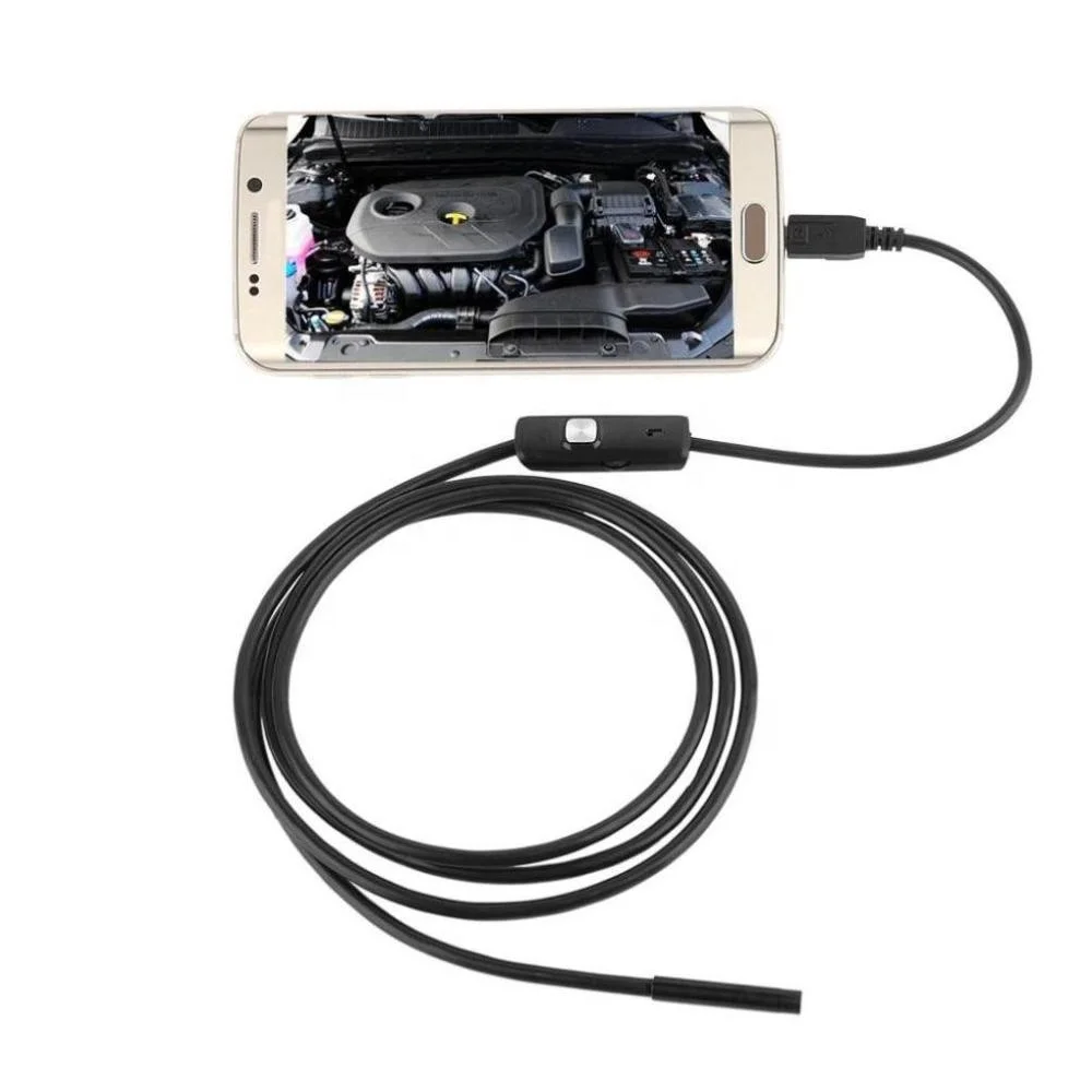 2 Meter Waterproof 6 LED 7mm Lens Endoscope Inspection Camera for Android Phone Automotive Repair Garage Tool