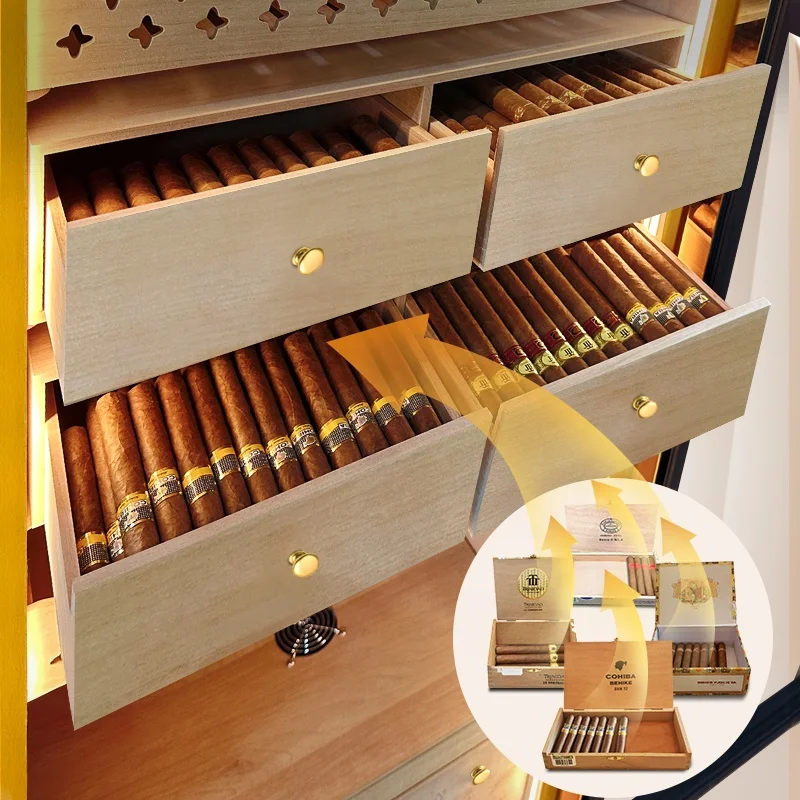 Raching MON5800A Cigar Humidor With Spanish Cedar Wood Cigar Cooler Cabinet 3000-4000 Cigars