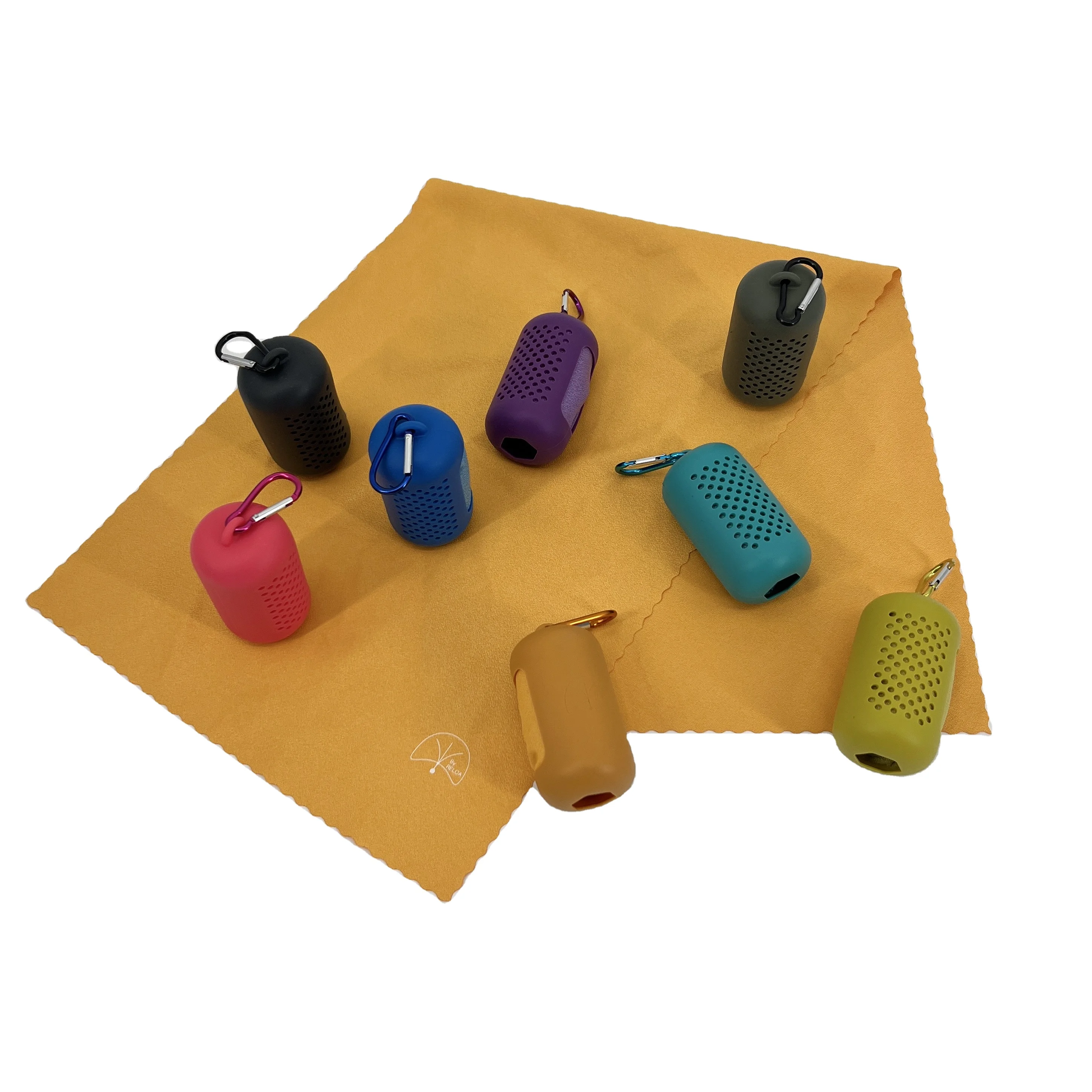 New Sport Products Microfiber Pocket Size Gym Sport Towel Quick Dry With Silicone Box