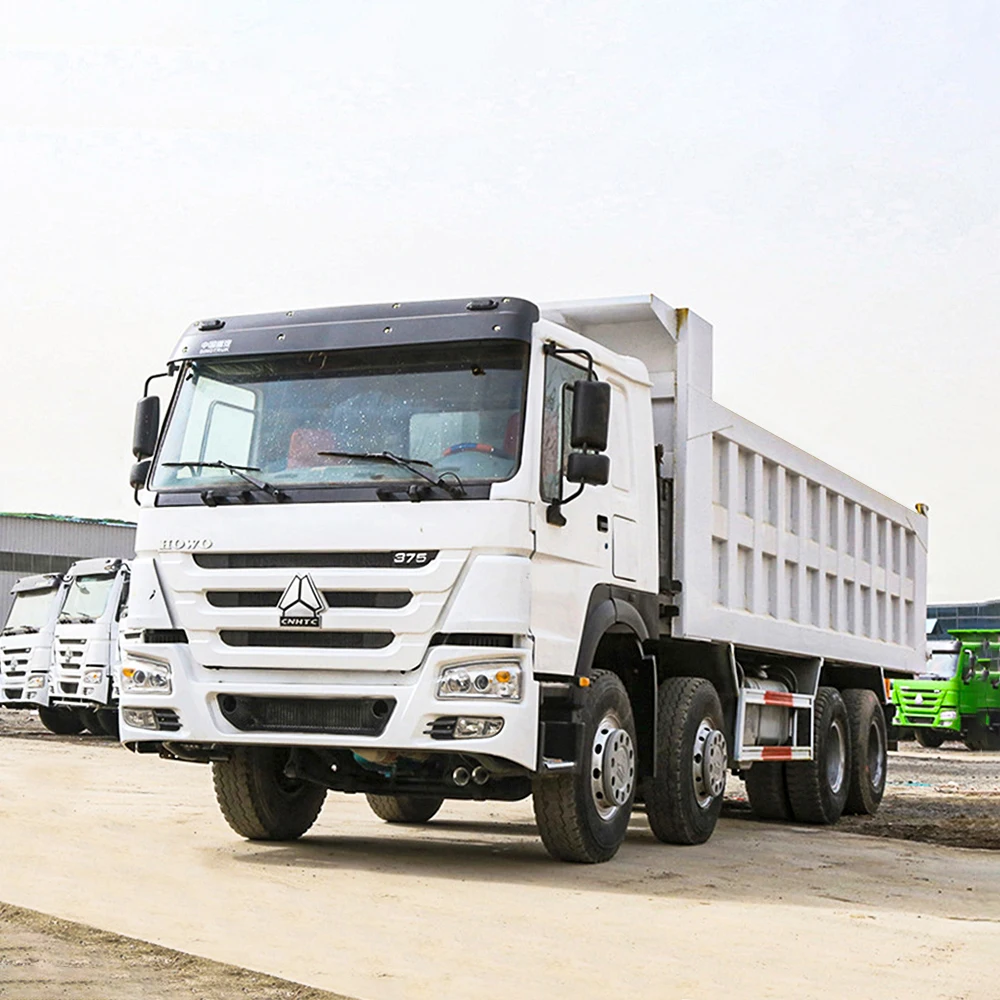 Used dump truck truck HOWo 371 HP 12 wheel 8*4 factory source direct sales