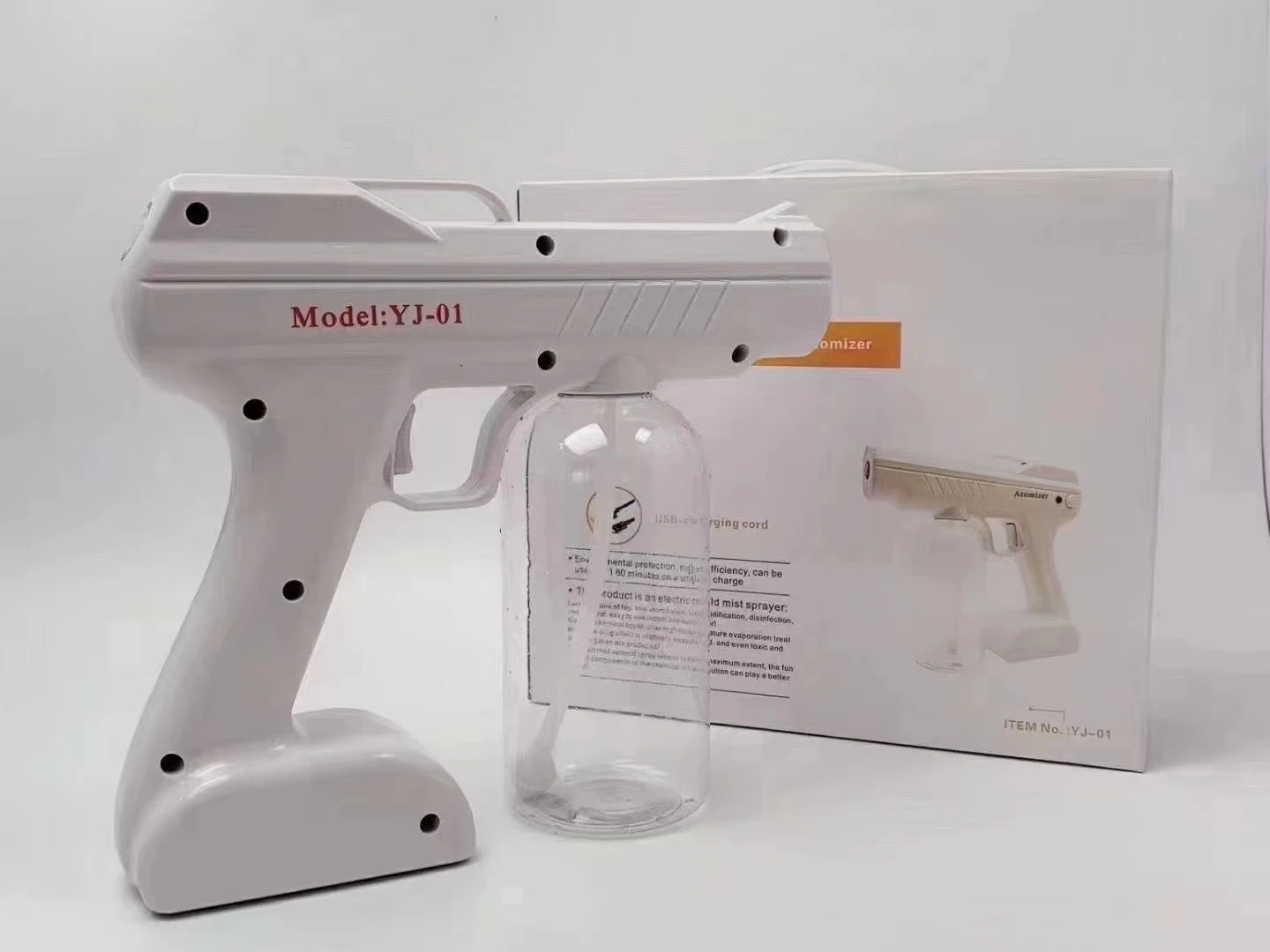 High Quality Portable Handheld Blue Light Nano Electric Disinfection Spray Gun yj-01 Wireless spray