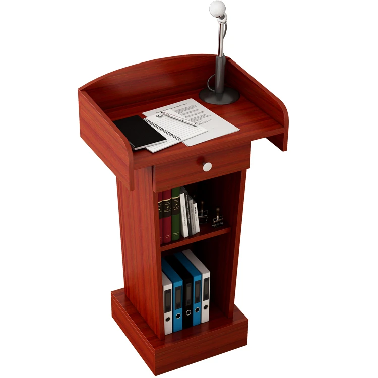 
Factory hot sales speech rostrum modern church podium speech stand speaker stand wooden rostrum 