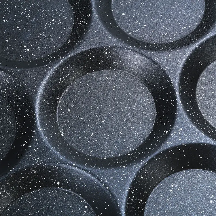 Wholesale Non-stick Fried Egg Pot 7 holes Aluminum Die Cast Flat-bottomed Frying Pan Kitchen Cooking Pot