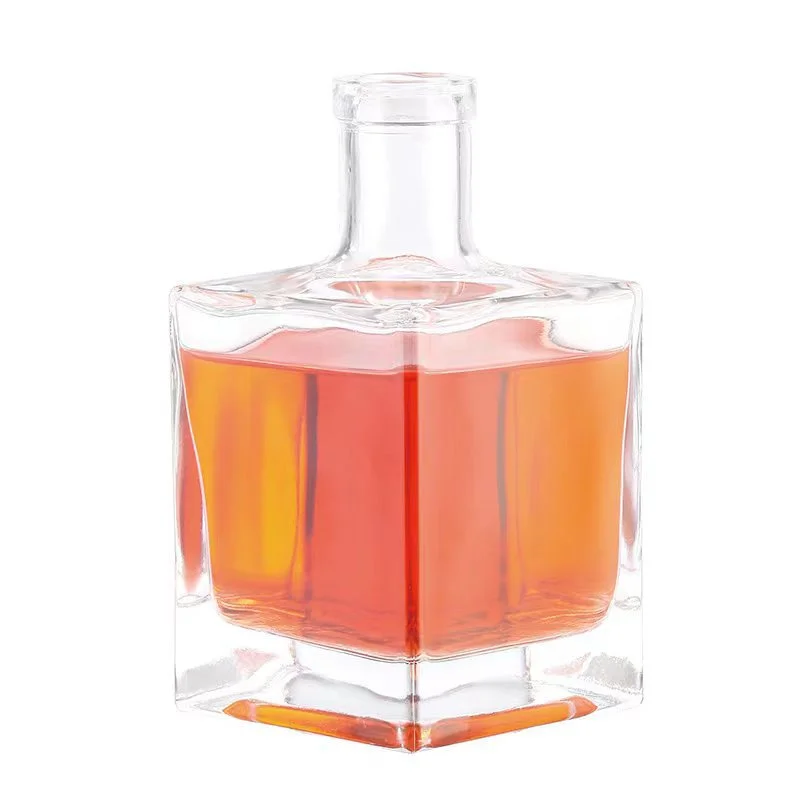 Custom 250Ml 500Ml 750Ml Glass Bottle Wholesale Rum Whiskey Liquor Gin Wine Spirit vodka bottle