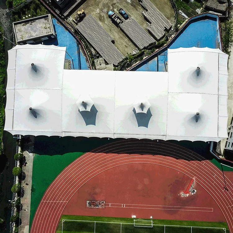 Wholesale Membrane Structure Sunshade Umbrella Manufacturers Tension Membrane Design PVDF Membrane Structure