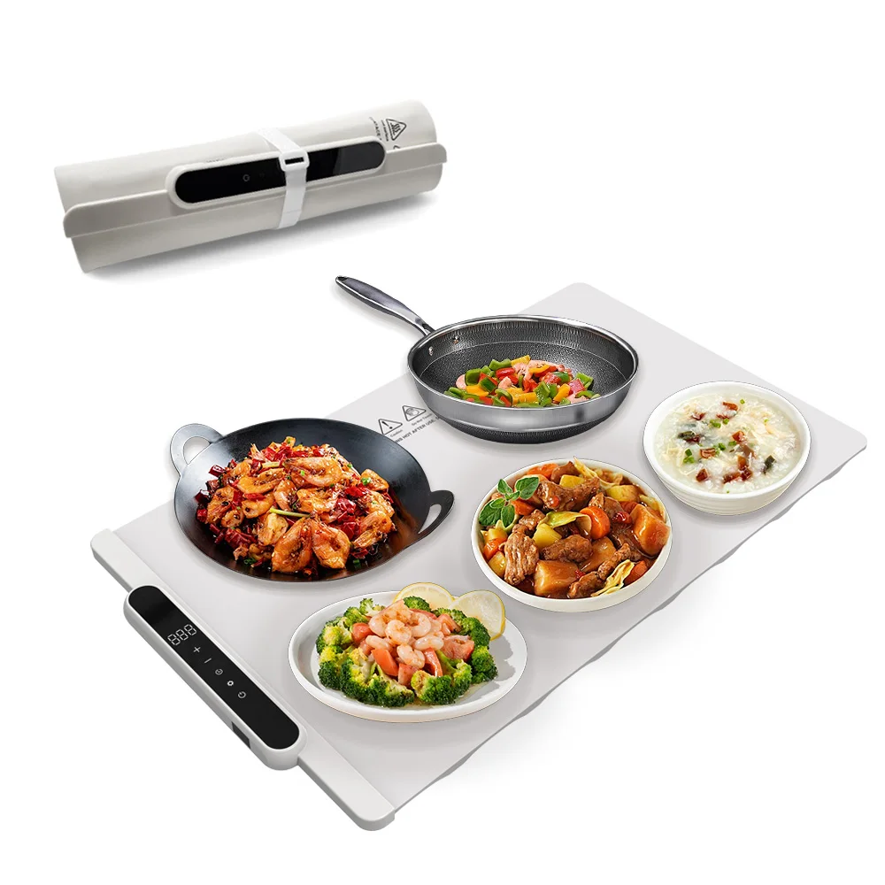 2024 New Design Adjustable Temperature Compact Electric Warming Plate Silicone Warming Board With Long Service Life