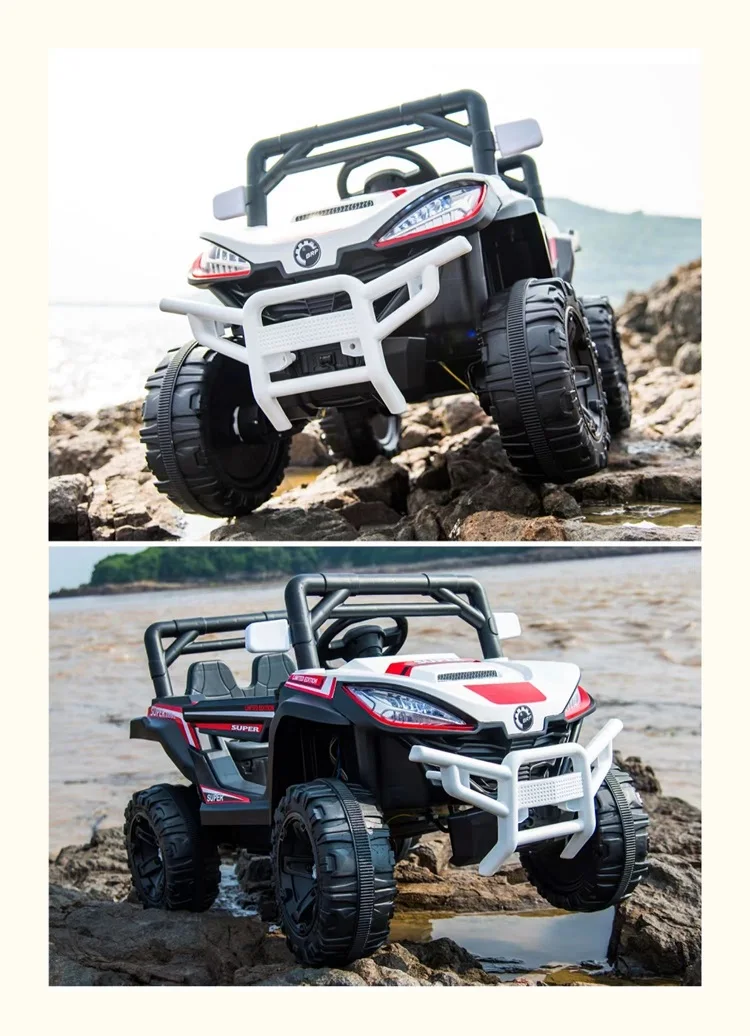 Kids Electric Car 12 Years Old 4 Seater Cars for Kids Red Toy Music White Orange USB Power Battery Style Wheels Children