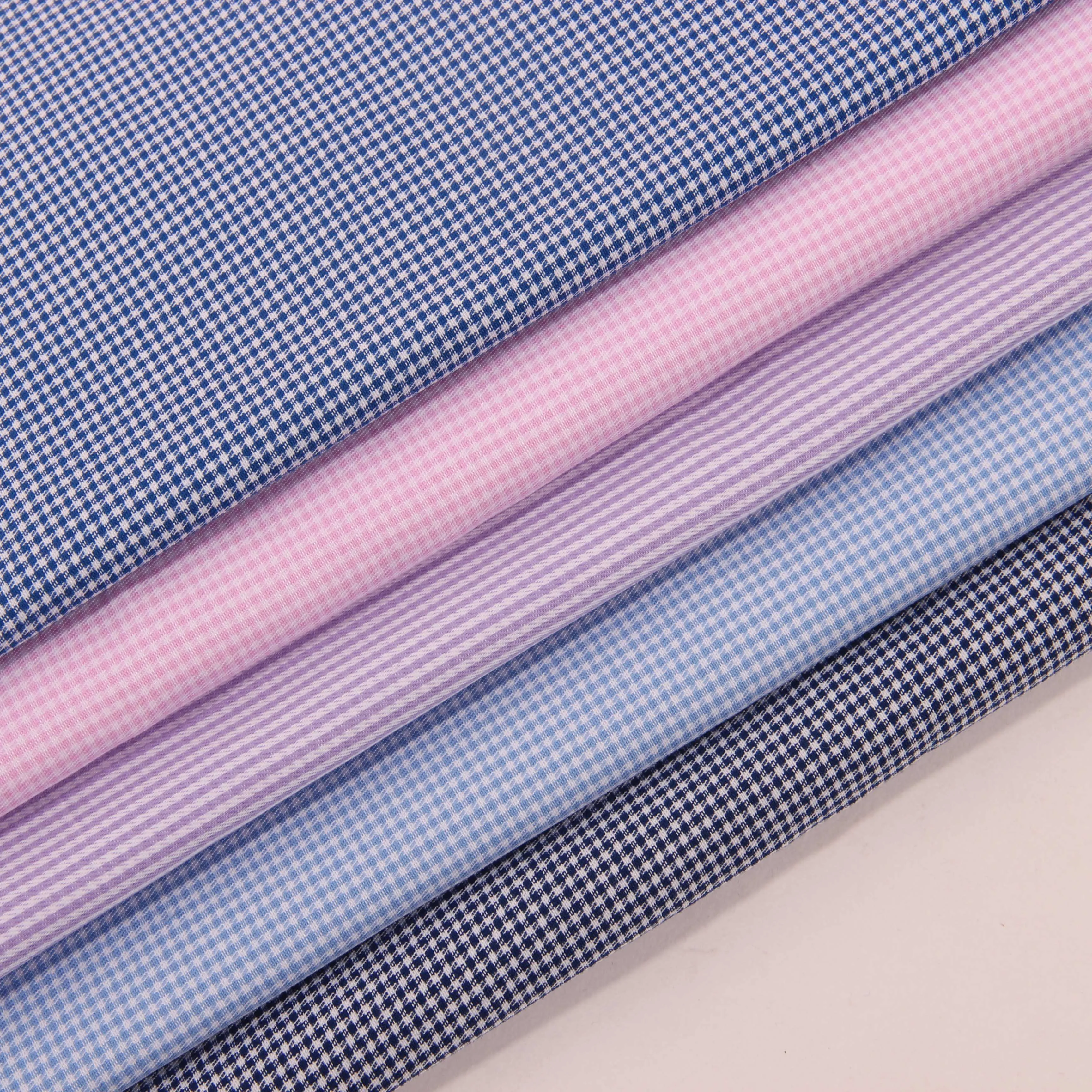 100% cotton Hong Kong style casual 0.1cm Chaoyang check twill jacquard yarn dyed fabric