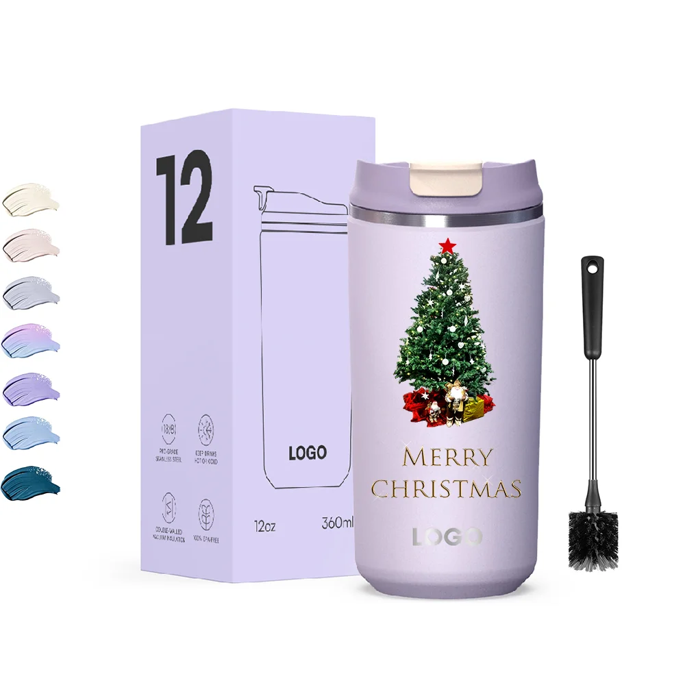 16oz Beverage Cup 18/8 Stainless Steel Coffee Tumbler Double Wall Vacuum Insulated Travel Tumbler With Lid