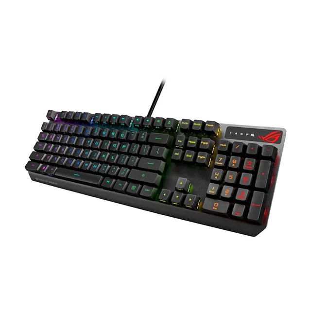 Механическая Проводная игровая клавиатура ROG Ranger RX с красной осью и RGB подсветкой, 104 клавиш