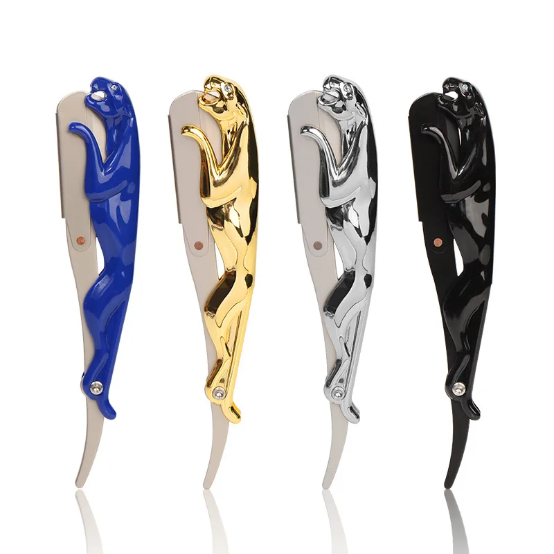 Leopard handle Straight Razor Manufacturer Disposable Blade Safety Razor Custom Straight Razor