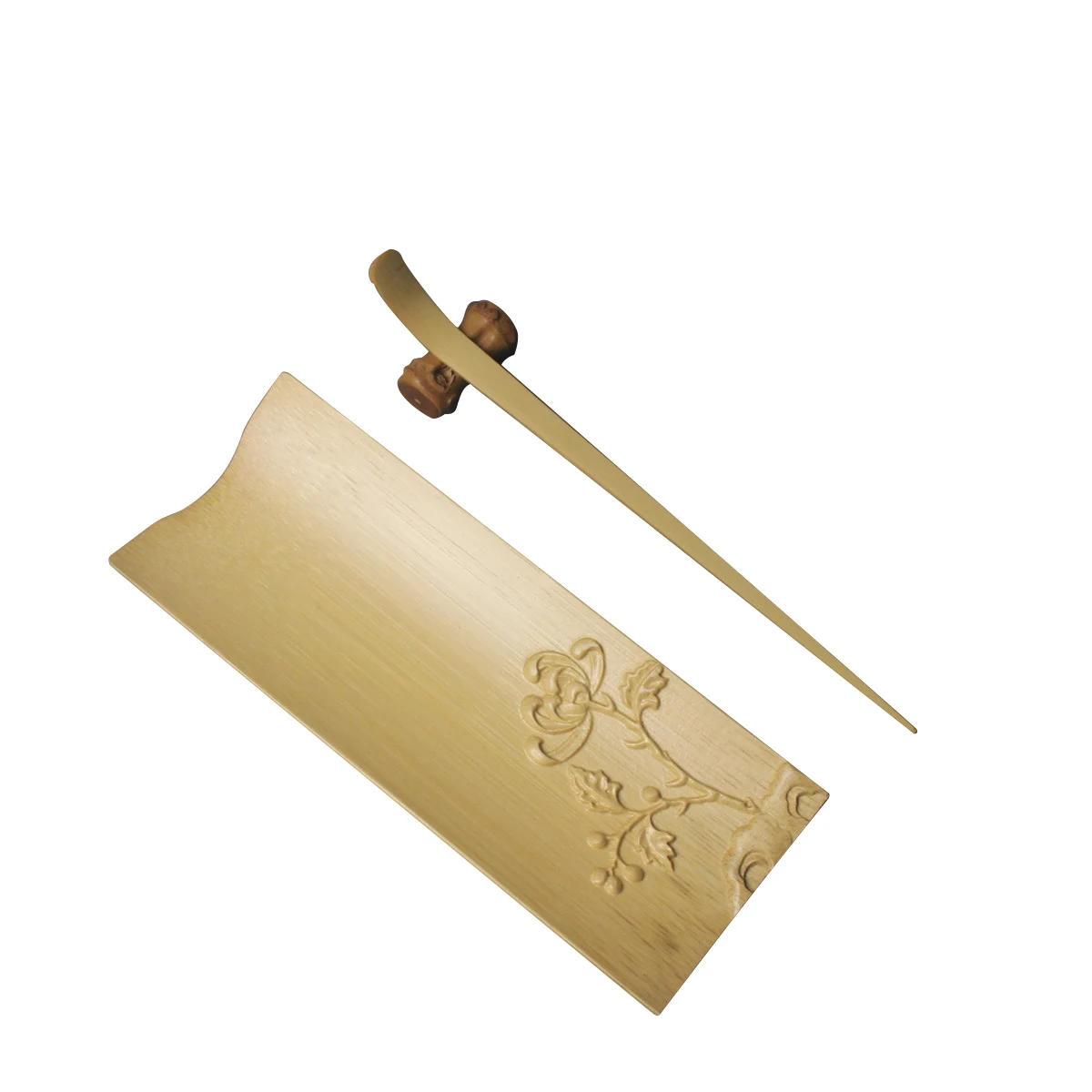 
Chinese hand-polished tea steak three-piece tea ceremony accessories tool 