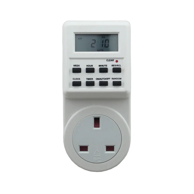 New intelligent 12/24hours programmable timing sockets outlet 7A