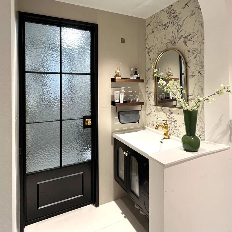 Modern Aluminum Alloy Gedeli Thickened Pearl Cotton/Wooden Frame/Wooden Case Swing Door Interior