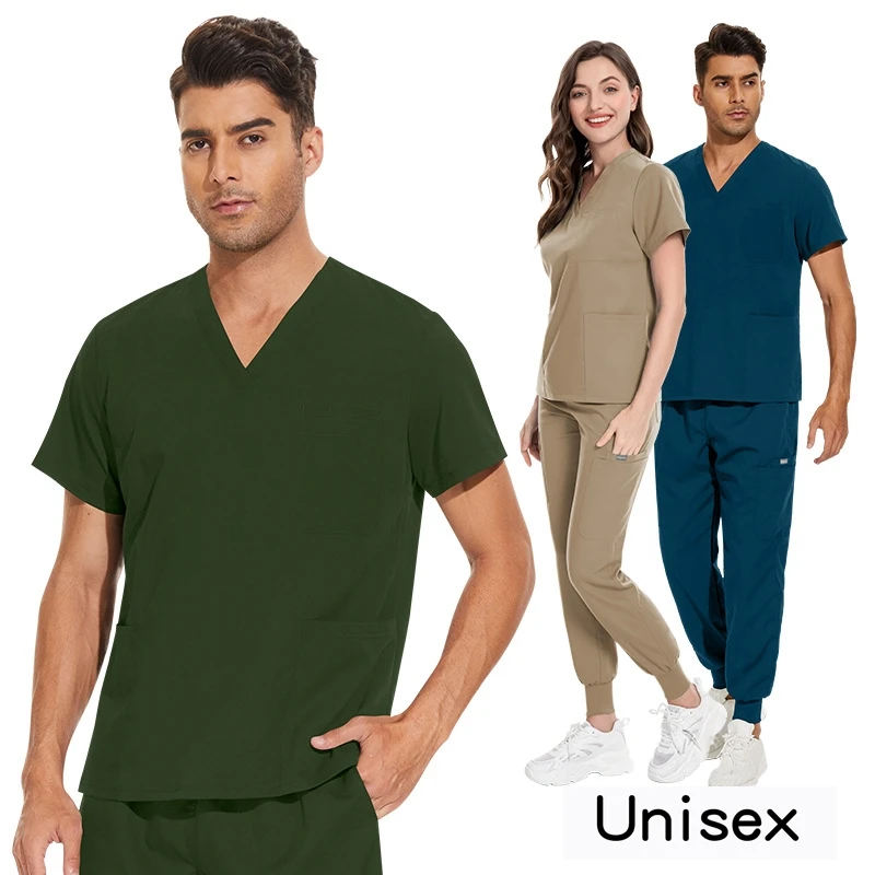 Operating room short-sleeved hand-washing clothing for male and female nurses Surgeon isolation gown, overalls, care uniform
