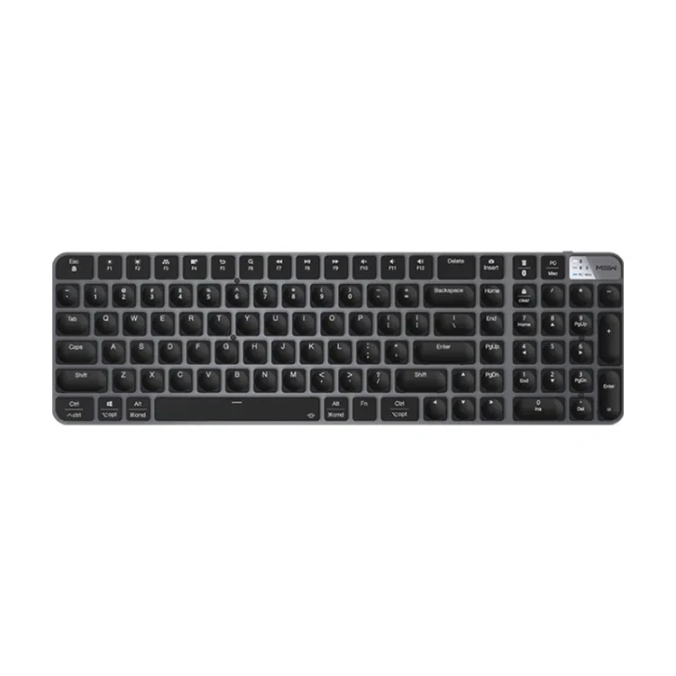 MIIIW MWWMKP01 Wireless Mechanical Keyboard PRO 102 Keys 4 Mode Backlight Dual-Mode Win/Mac Office BT-compatible Gaming Keyboard