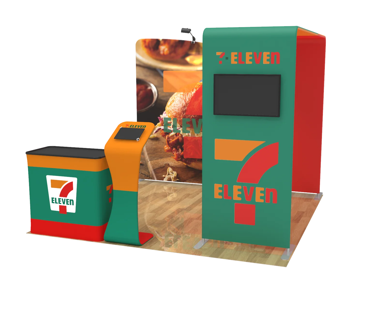 high quality exhibit advertising equipment good booth with washable fabrics