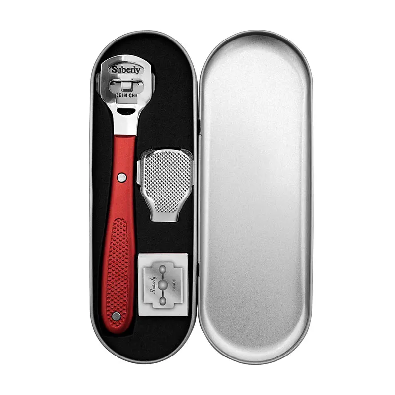 Триммер для ног из нержавеющей стали, инструмент для удаления мозолей и удаления мозолей, пилка для педикюра с 10 лезвиями