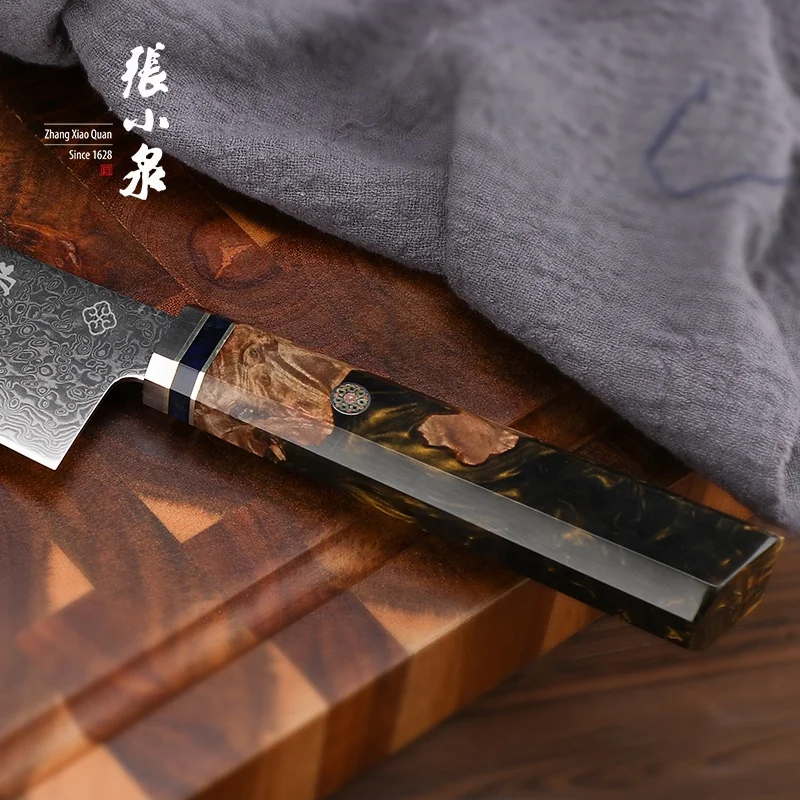 OEM cooking knife damascus steel chef knife 67 layers damascus chef knife