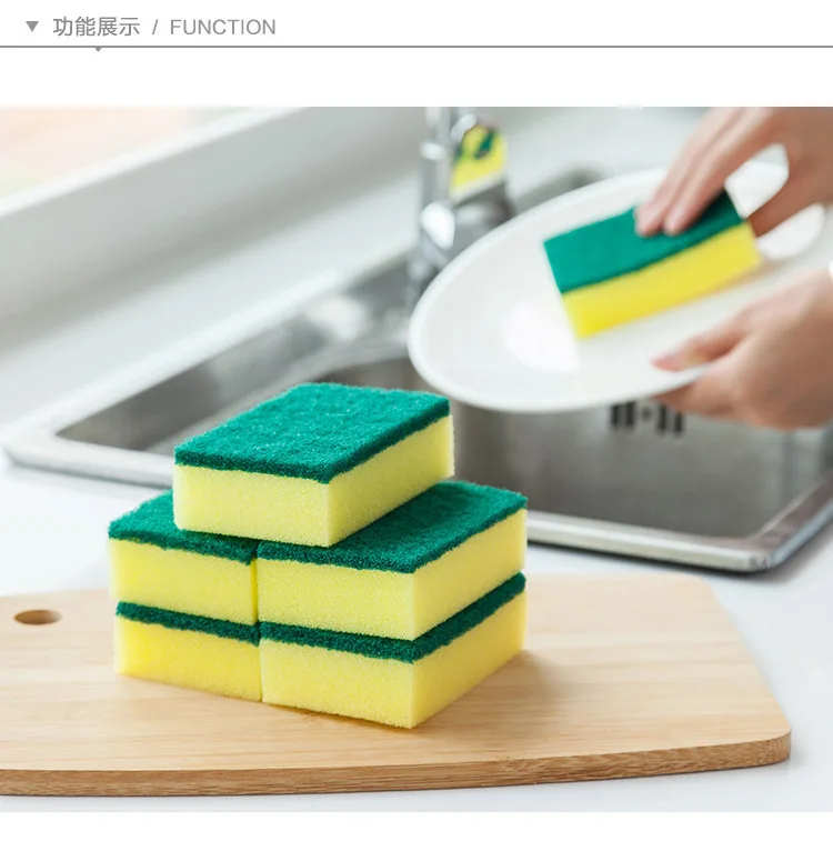 Durable High density natural cleaning car wash sponges pad kitchen cleaning sponge scouring scrubber
