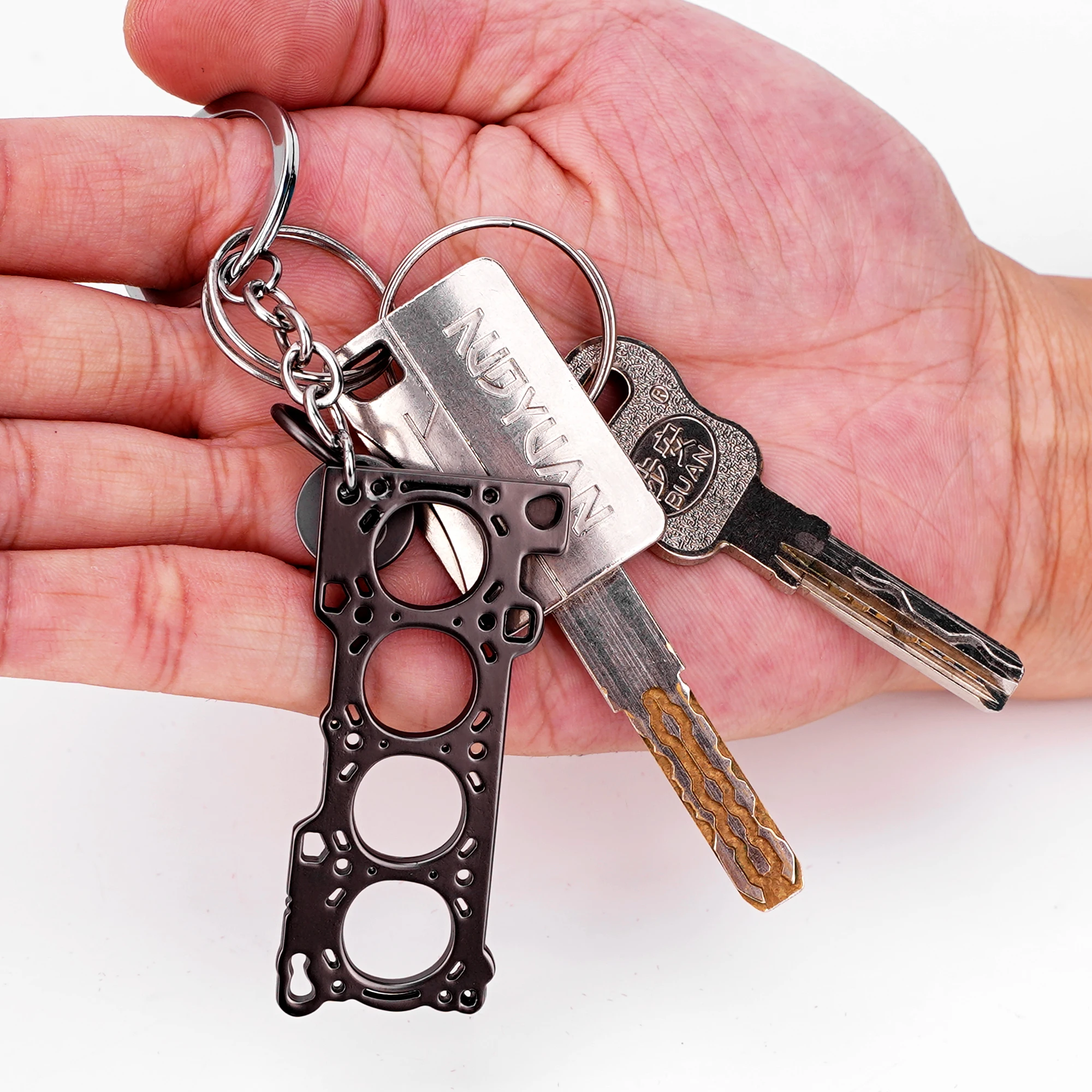 Sublimation Blanks Metal Digital Keychain Chain With Logo Custom Motorcycle Hardware Key Chain Hard Enamel Keychain