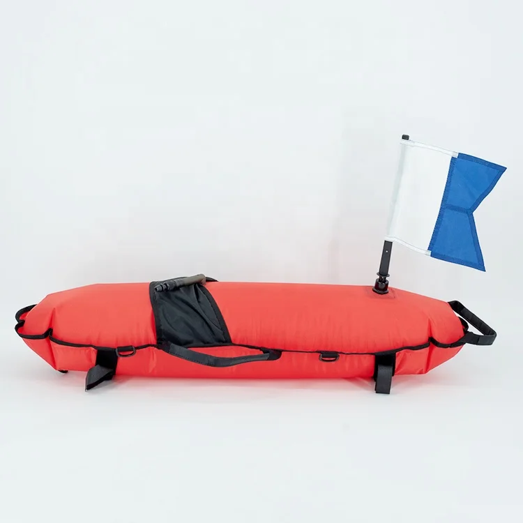 Nylon Safety Swim Waterproof Red Inflatable Diving Buoy