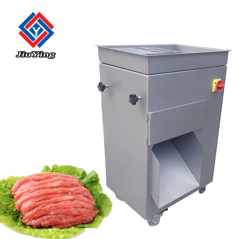 Large Capacity Fresh Meat Cutting Machine / Pork Strip Slice Equipment