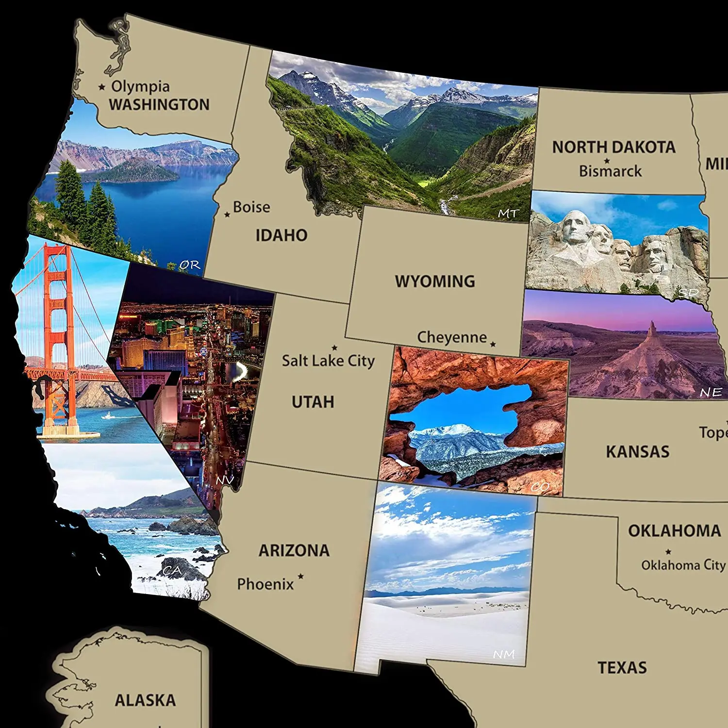 Premium Materials Free Desigh Scratch Your Travels Off The United States Tour Map
