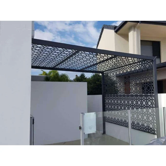 Garden Fence Decoration Commercial Laser Cut Metal Fencing Panel and Exterior Enclosures Decorative Laser Cutting Aluminum