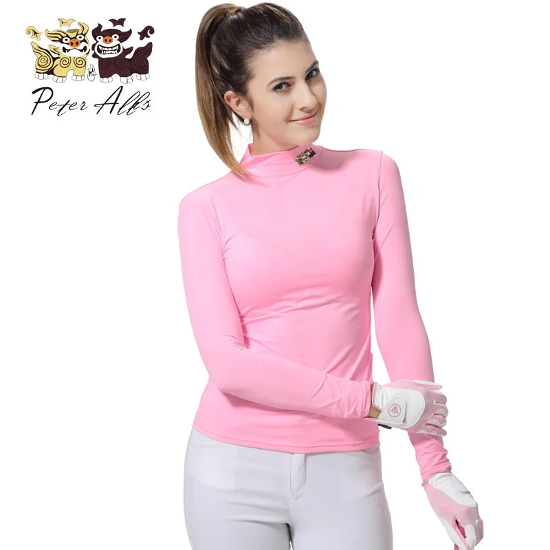 Peter Allis Summer Ice Silk Sunscreen Cool Long-sleeve Golf T-shirt for Men and Women