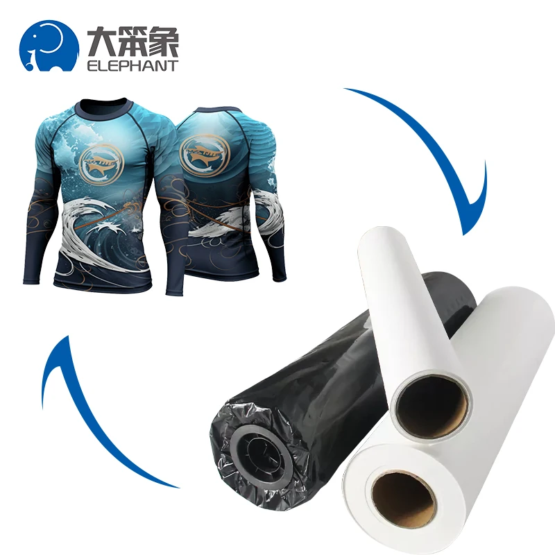 Heat Transfer Dye Sublimation Paper Sportswear Textiles Printing Paper Sublimation Roll
